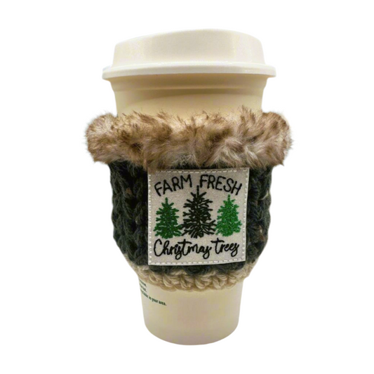 Farm Fresh Christmas Tree Coffee Cozy