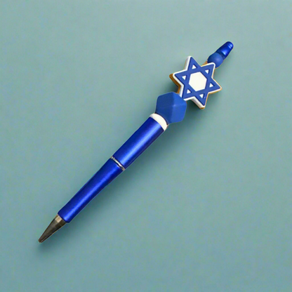 Star of David Beaded Pen