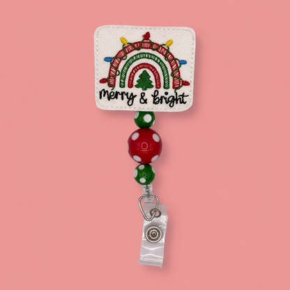 Merry and Bright Rainbow Badge Reel