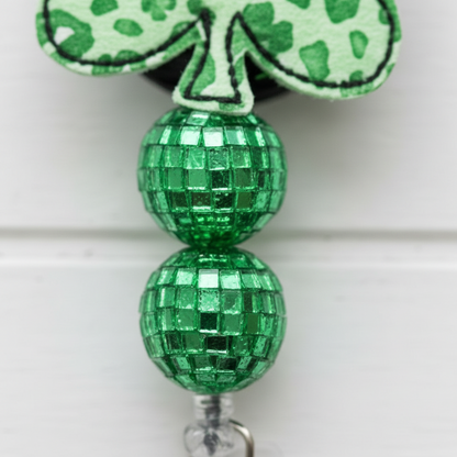 Leopard Shamrock Badge Reel