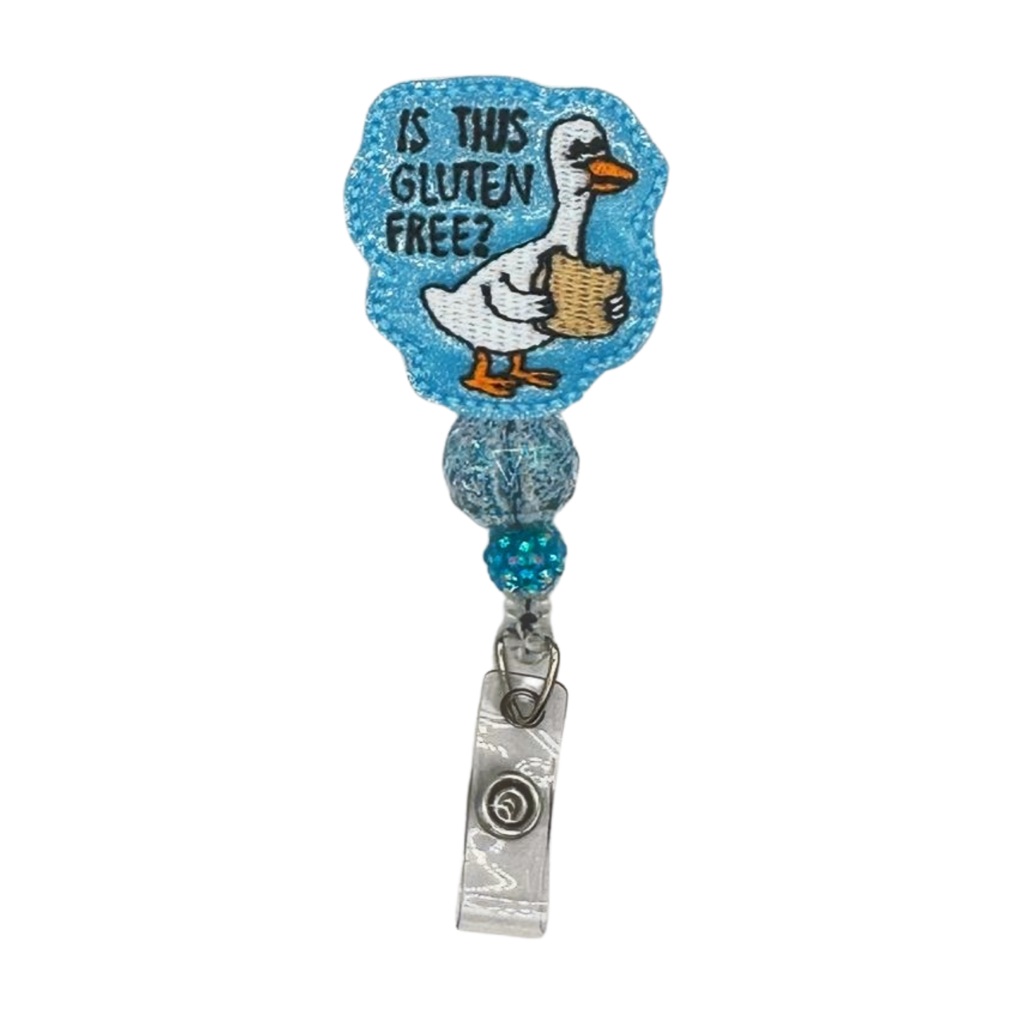 Is this glutten free duck badge reel