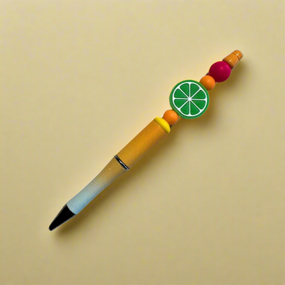 Lime Beaded Pen