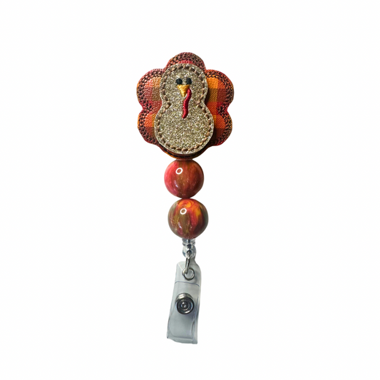 Plaid Turkey Badge Reel