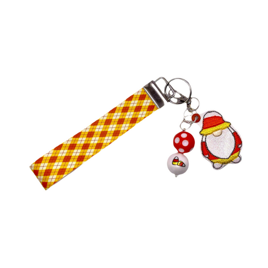 Candy Corn Gnome Keychain and Wristlet