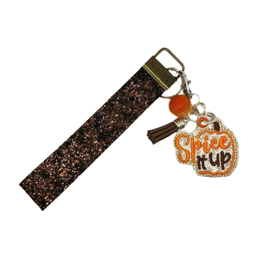 Spice it up pumpkin Keychain and wristlet