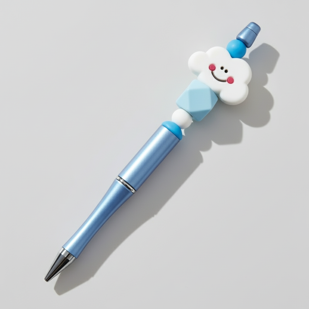 Happy Cloud Beaded Pen