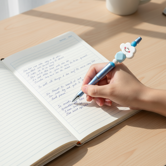 Happy Cloud Beaded Pen