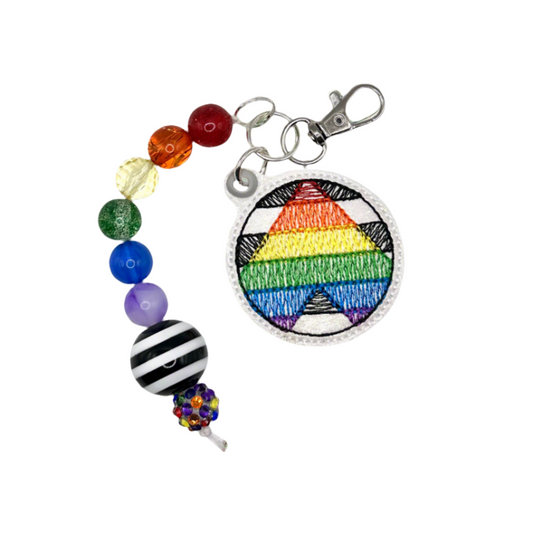 Ally LGBTQ Beaded Keychain