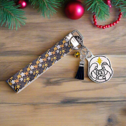 Nativity Keychain and Wristlet