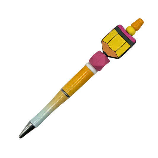 School Pencil Beaded Pen