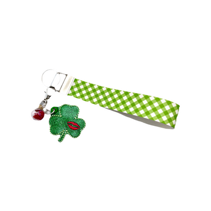 Kiss Shamrock Keychain and Wristlet