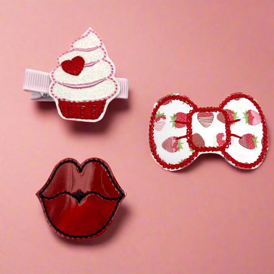Sweet Treats Hair Bow Clip Set