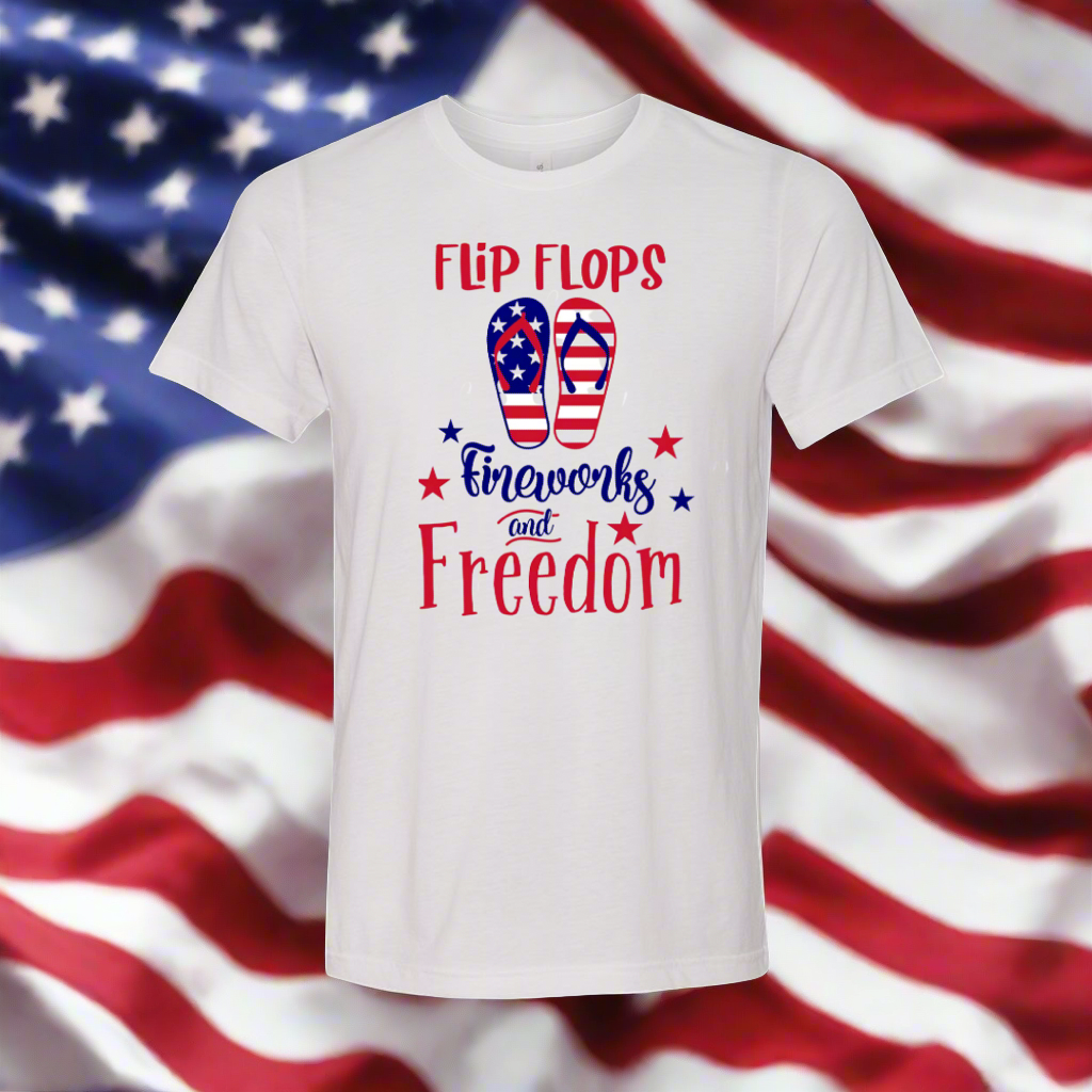 Flip Flops, Fireworks, and Freedom T-Shirt