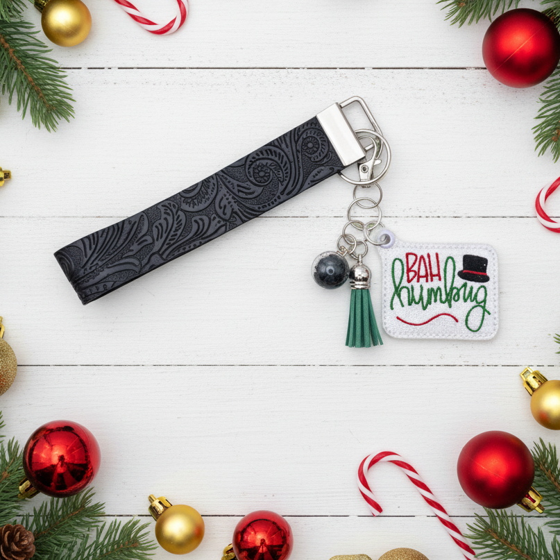 Bah Humbug Keychain and Wristlet