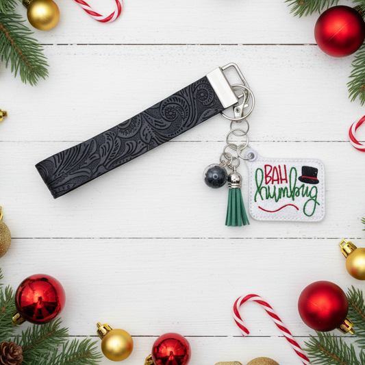 Bah Humbug Keychain and Wristlet