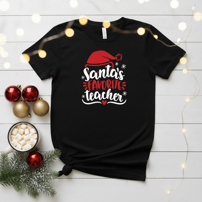 Santa’s Favorite Teacher T-shirt