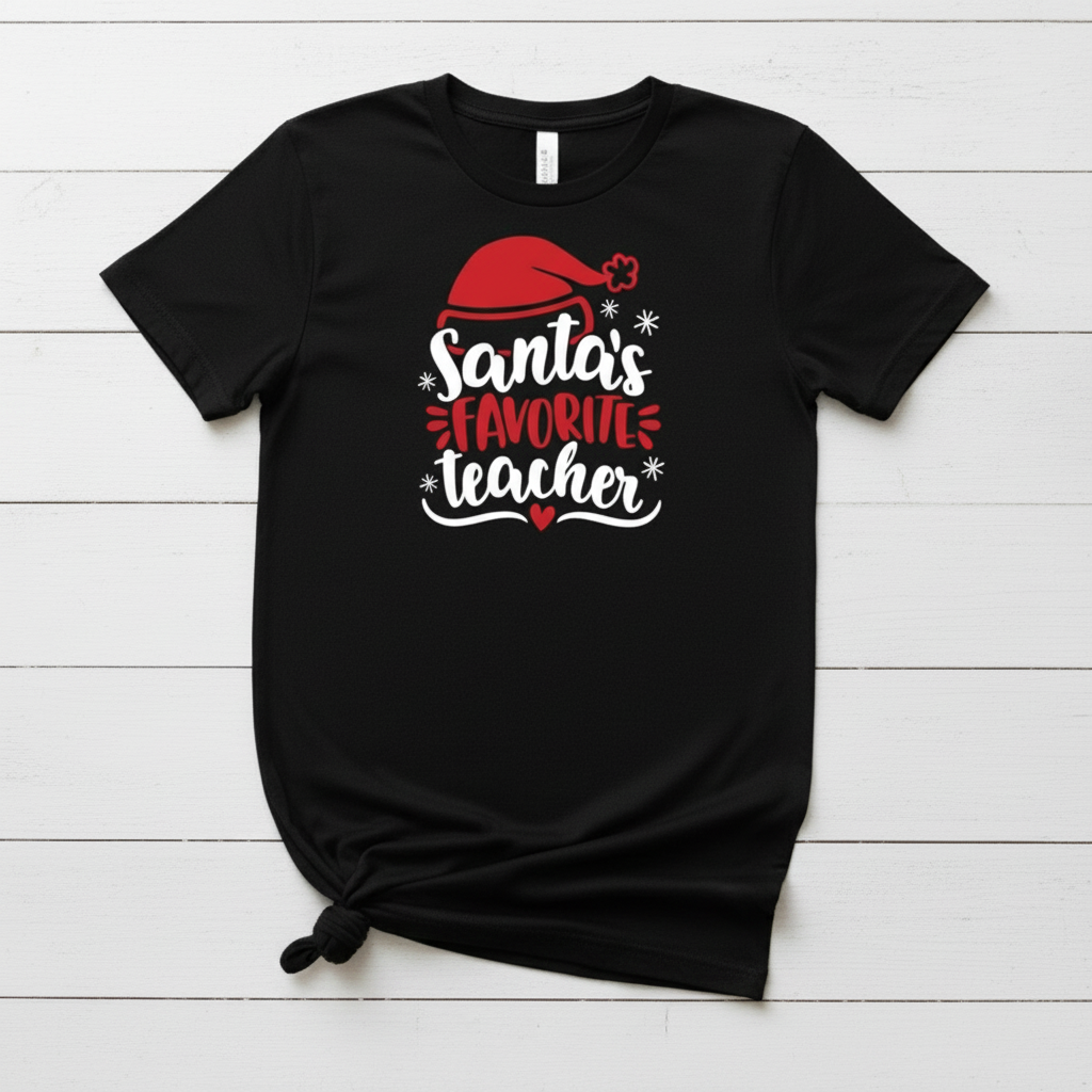 Santa’s Favorite Teacher T-shirt
