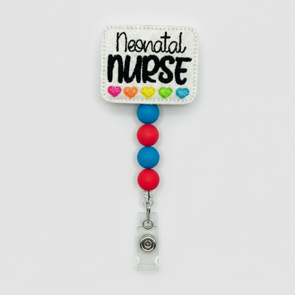 Neonatal Nurse Beaded Badge Reel