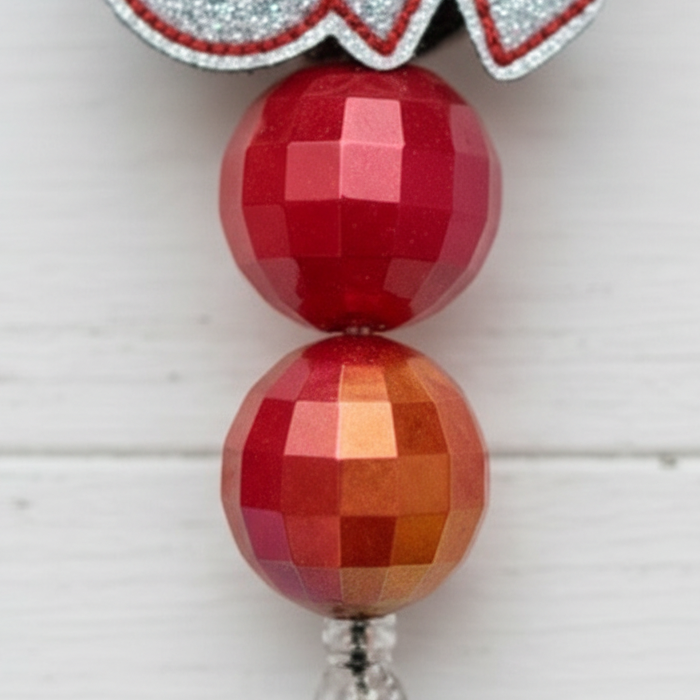 Silver XOXO Badge Reel