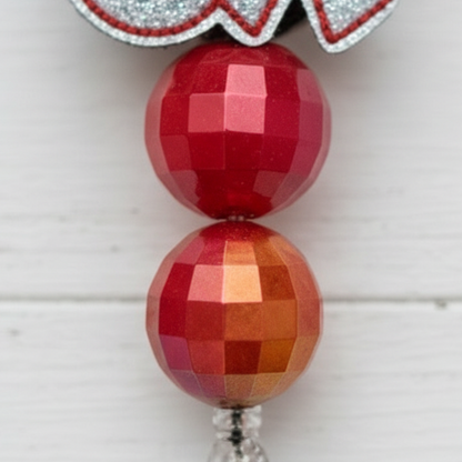 Silver XOXO Badge Reel