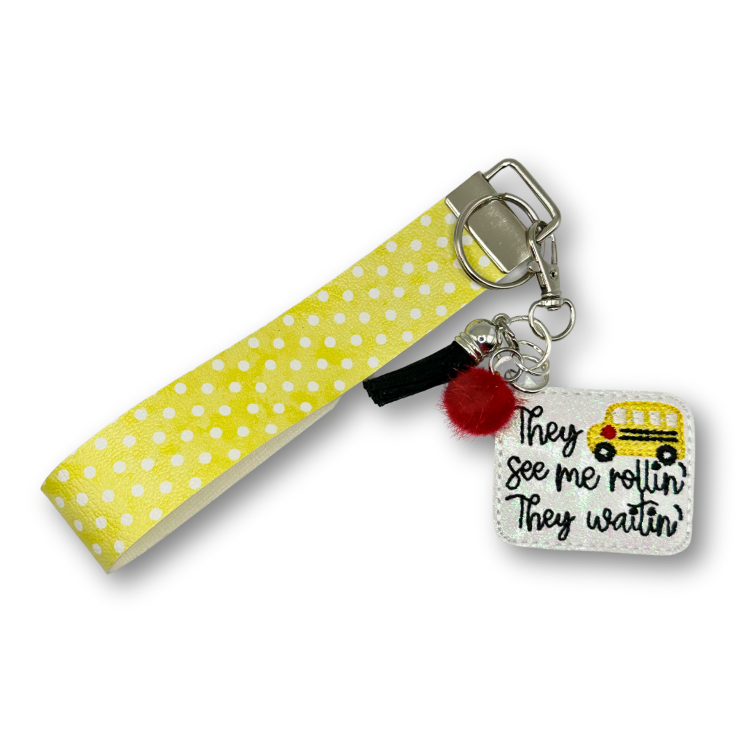 They see me Rollin Keychain and Wristlet
