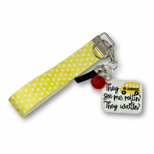They see me Rollin Keychain and Wristlet