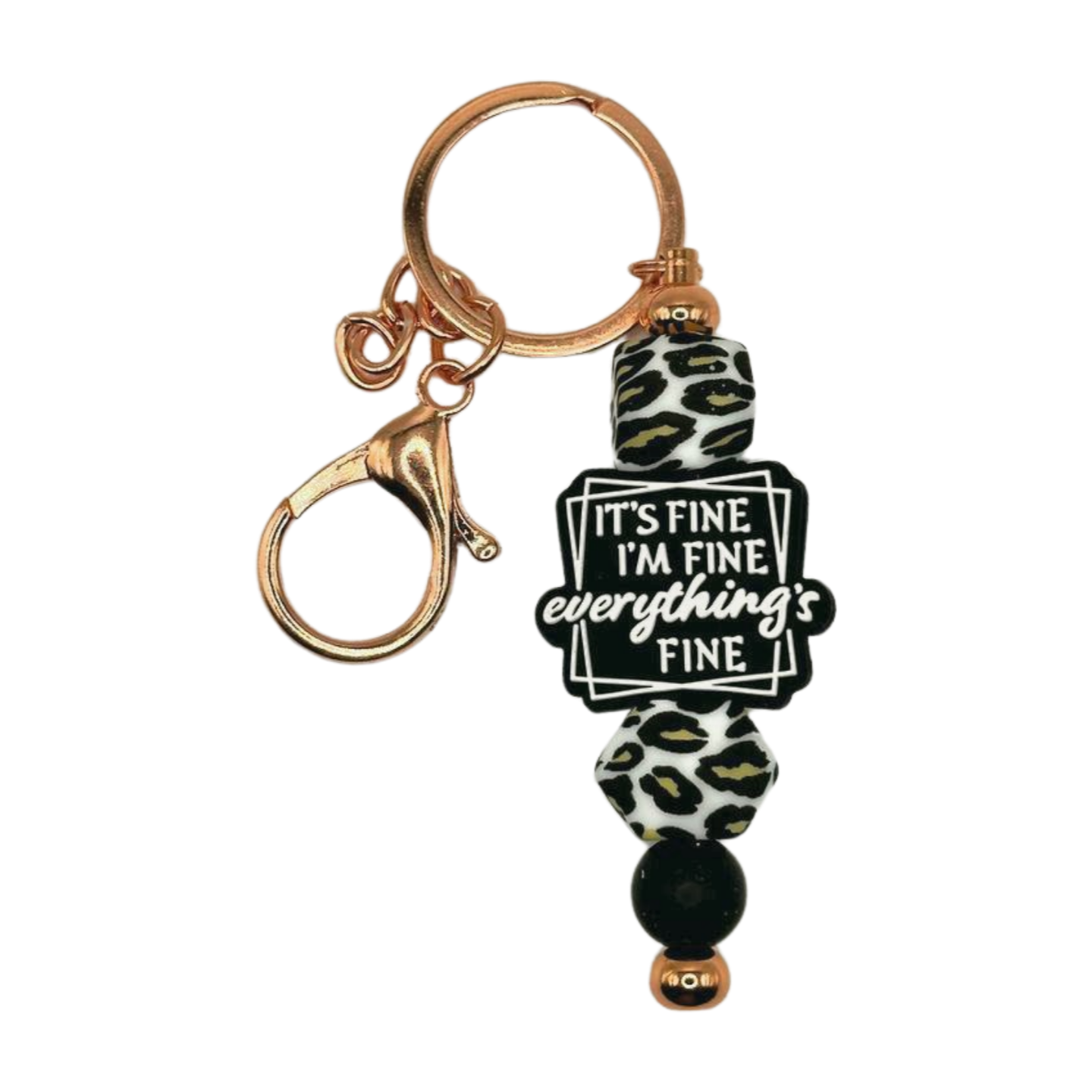 It’s Fine I’m Fine Everything is Fine keychain