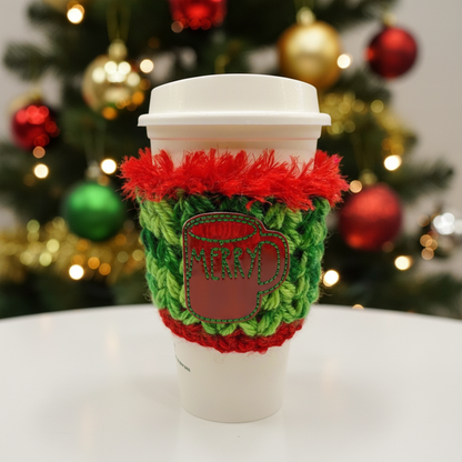 Red Merry Mug Coffee Cozy