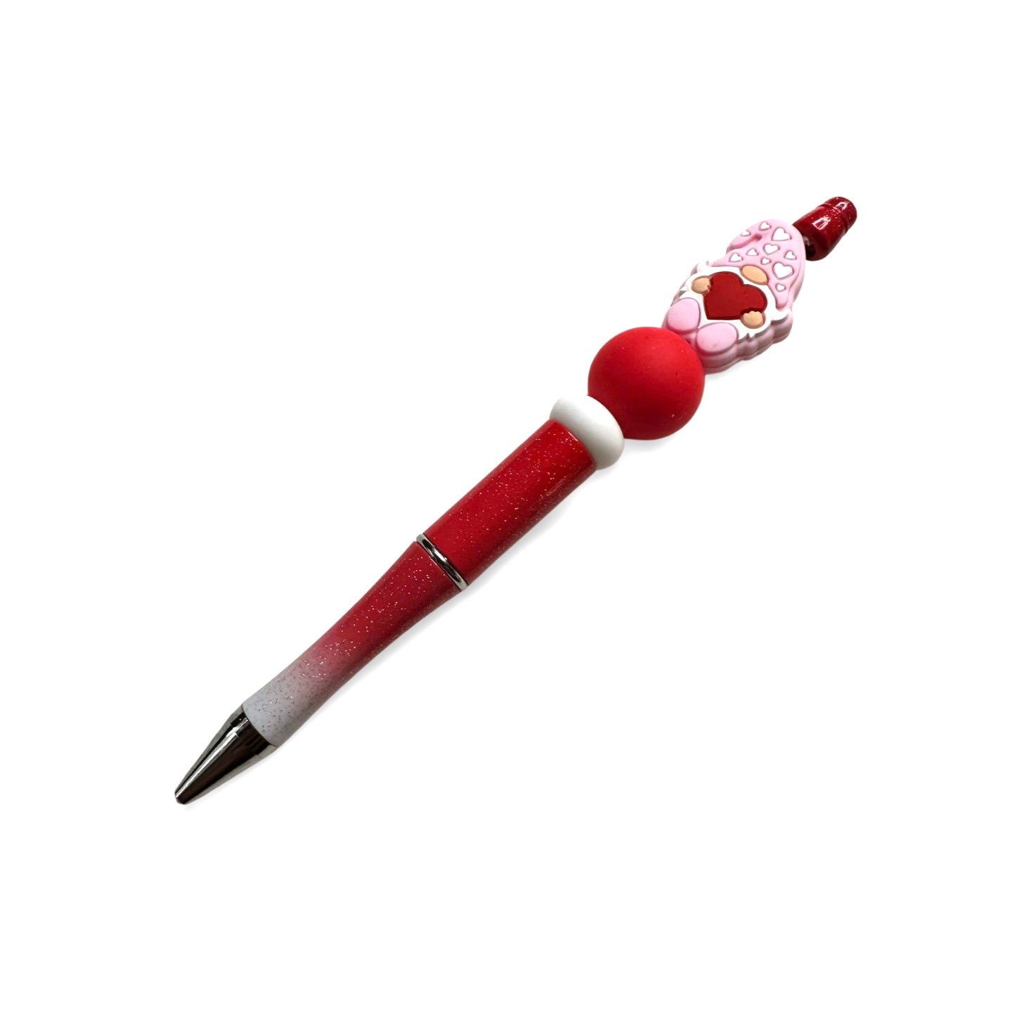 Valentine Gnome Beaded Pen