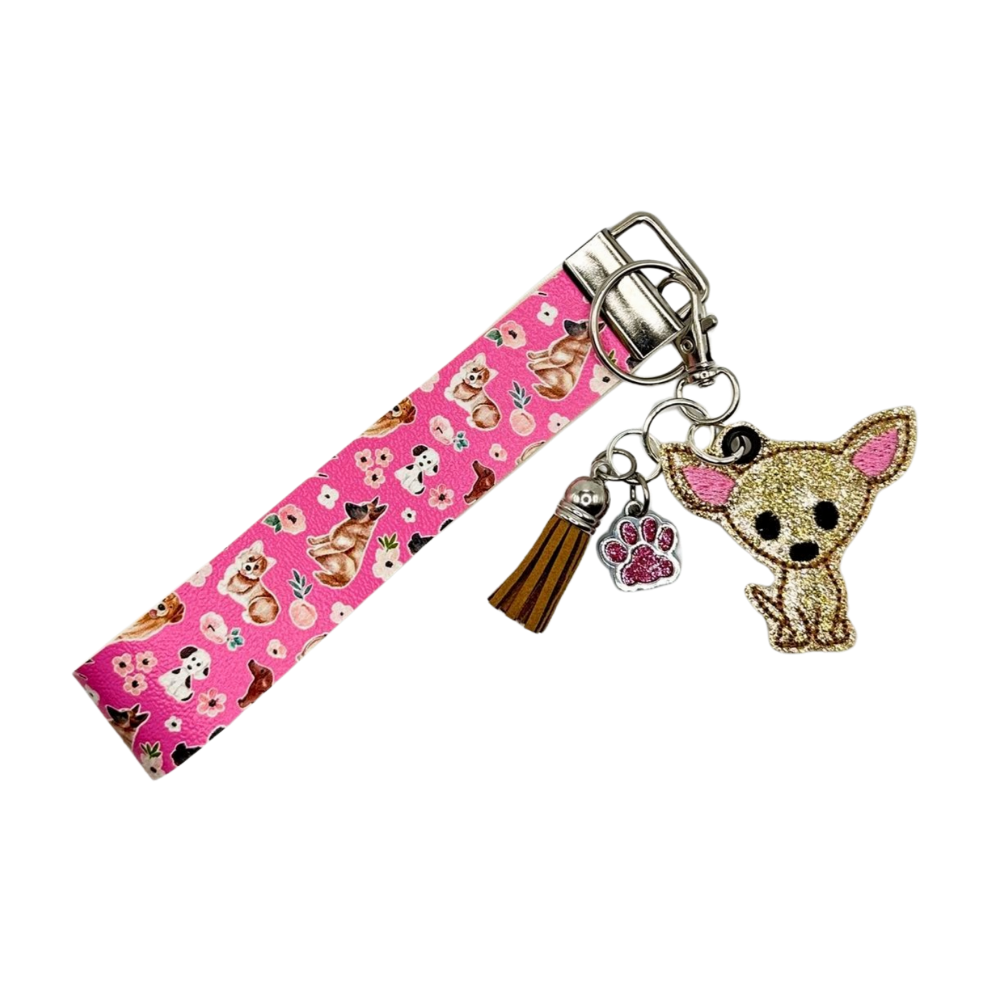 Chihuahua Keychain and Wristet