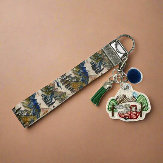 Mountain Camper Keychain and Wristlet