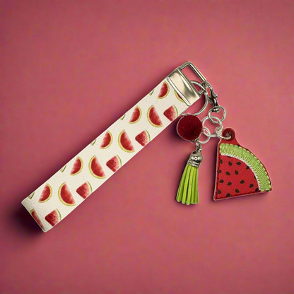 Watermelon Slice Keychain and Wristlet