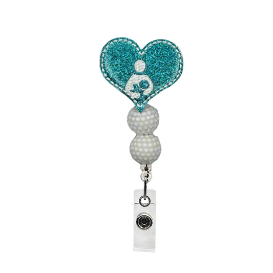 Breast Feeding Heart Badge Reel