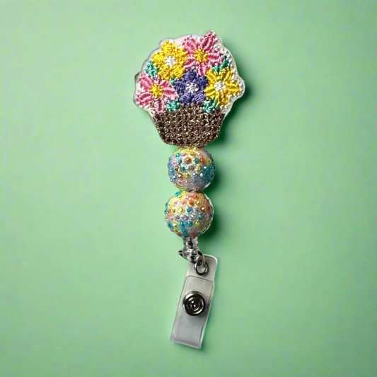 Flower Bouquet Badge Reel