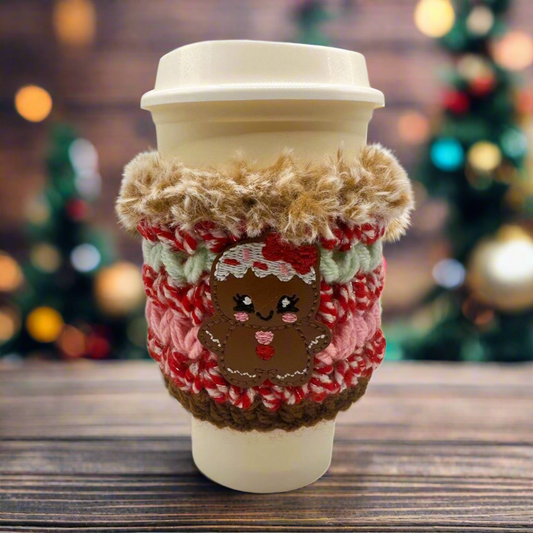 Gingerbread Girl Coffee Cozy