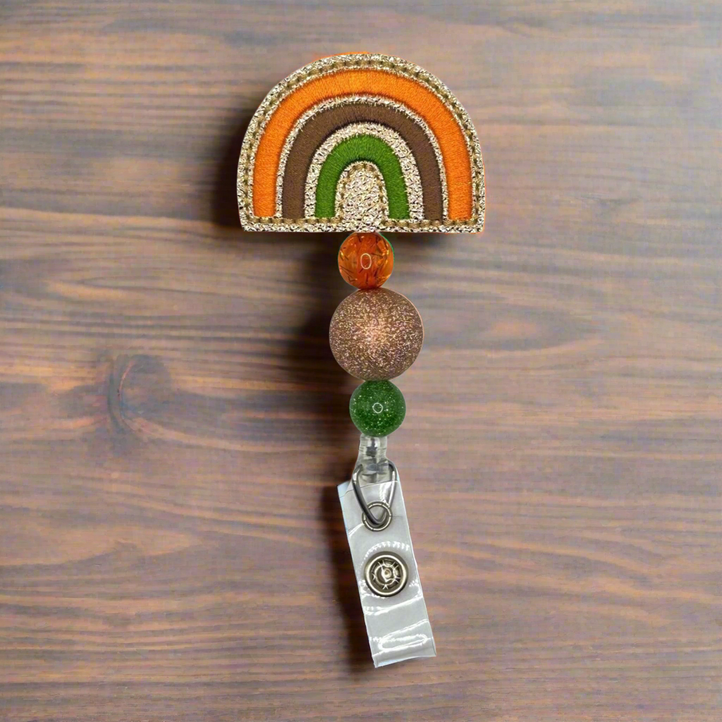 Fall Rainbow Badge Reel