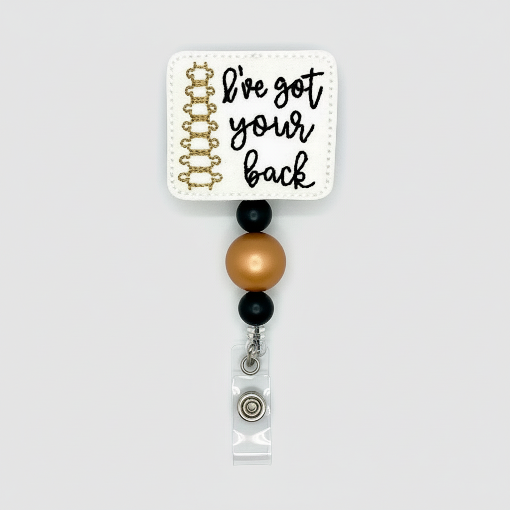 I’ve got your back badge reel