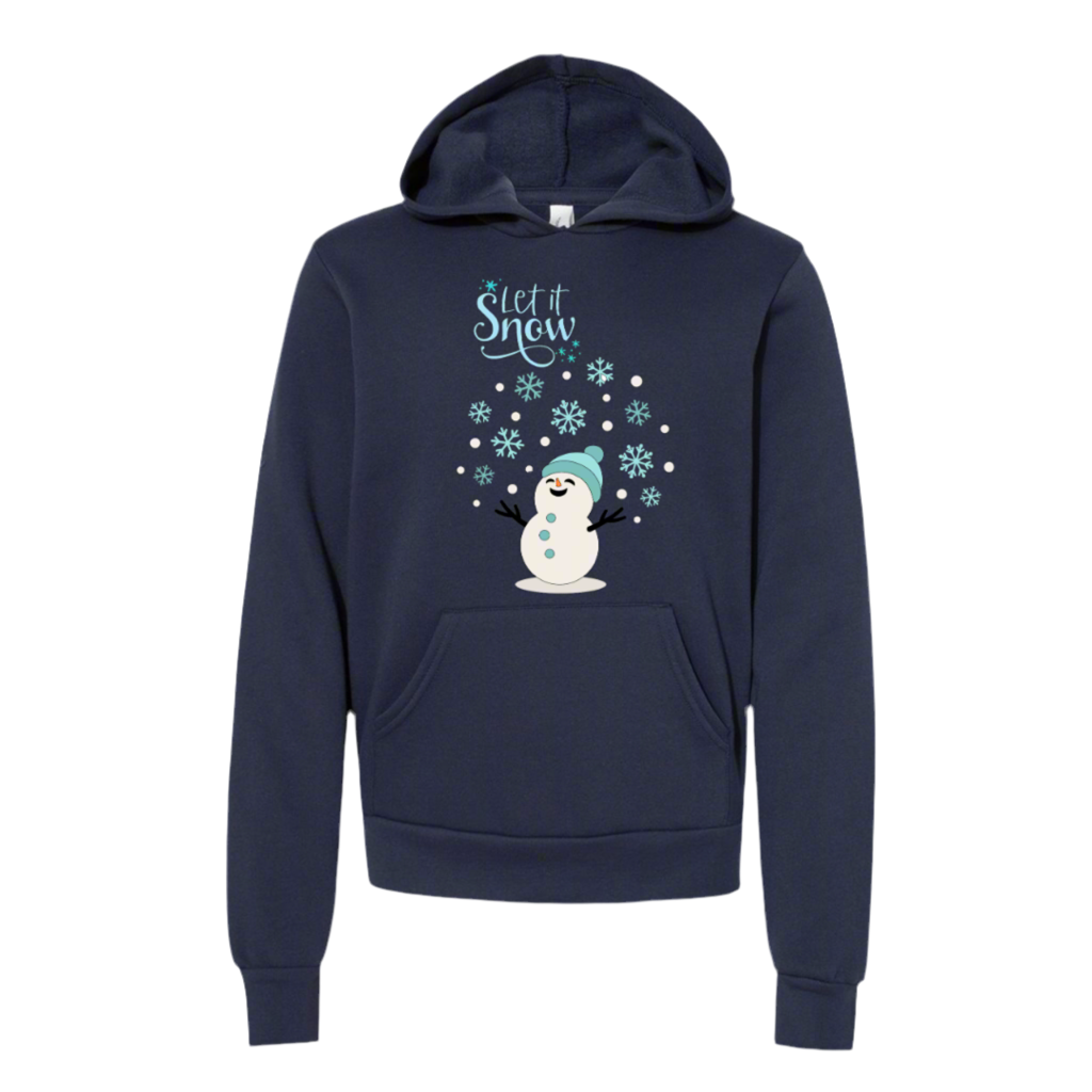 Let It Snow Snowman Hooded Sweatshirt