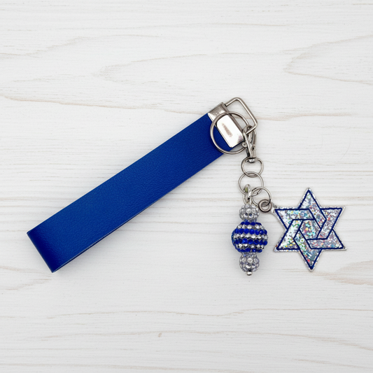 Star of David Keychain and Wristlet