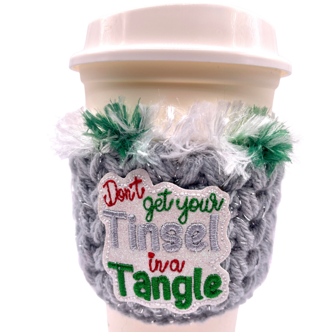 Don’t Get Your Tinsel in a Tangle Coffee Cozy