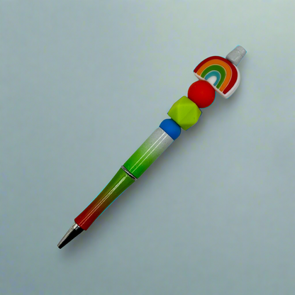 Rainbow Beaded Pen