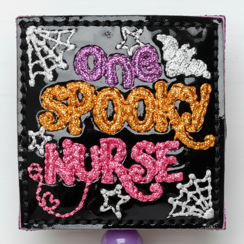 One Spooky Nurse Badge Reel
