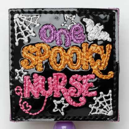 One Spooky Nurse Badge Reel