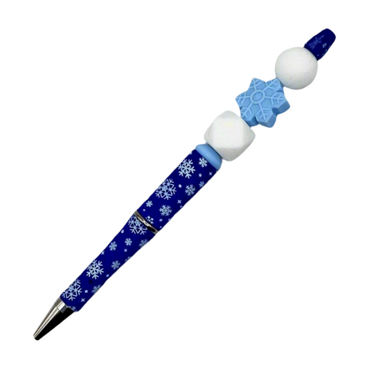 Snow Flake Beaded Pen