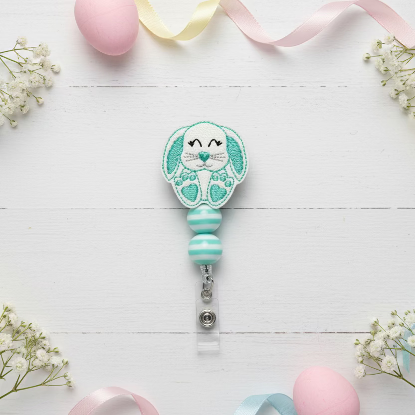 Floppy Ear Bunny Badge Reel