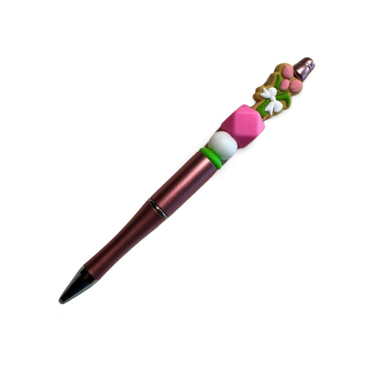Tulip Flower Beaded Pen