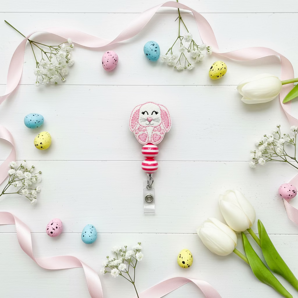 Floppy Ear Bunny Badge Reel