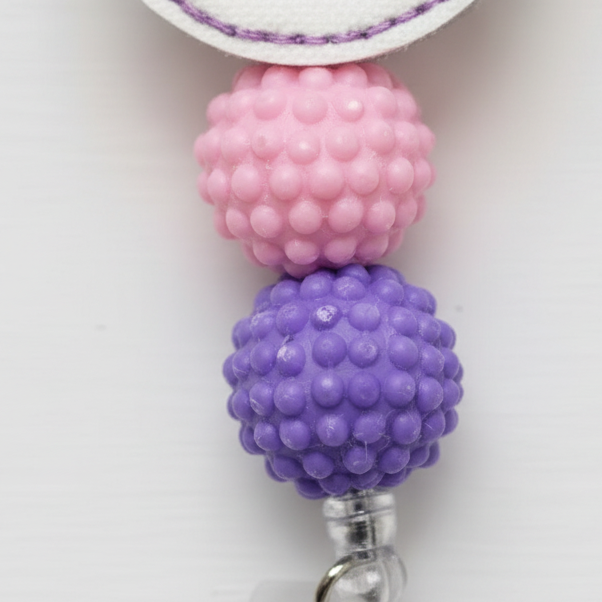 Egg with Heart Design Badge Reel