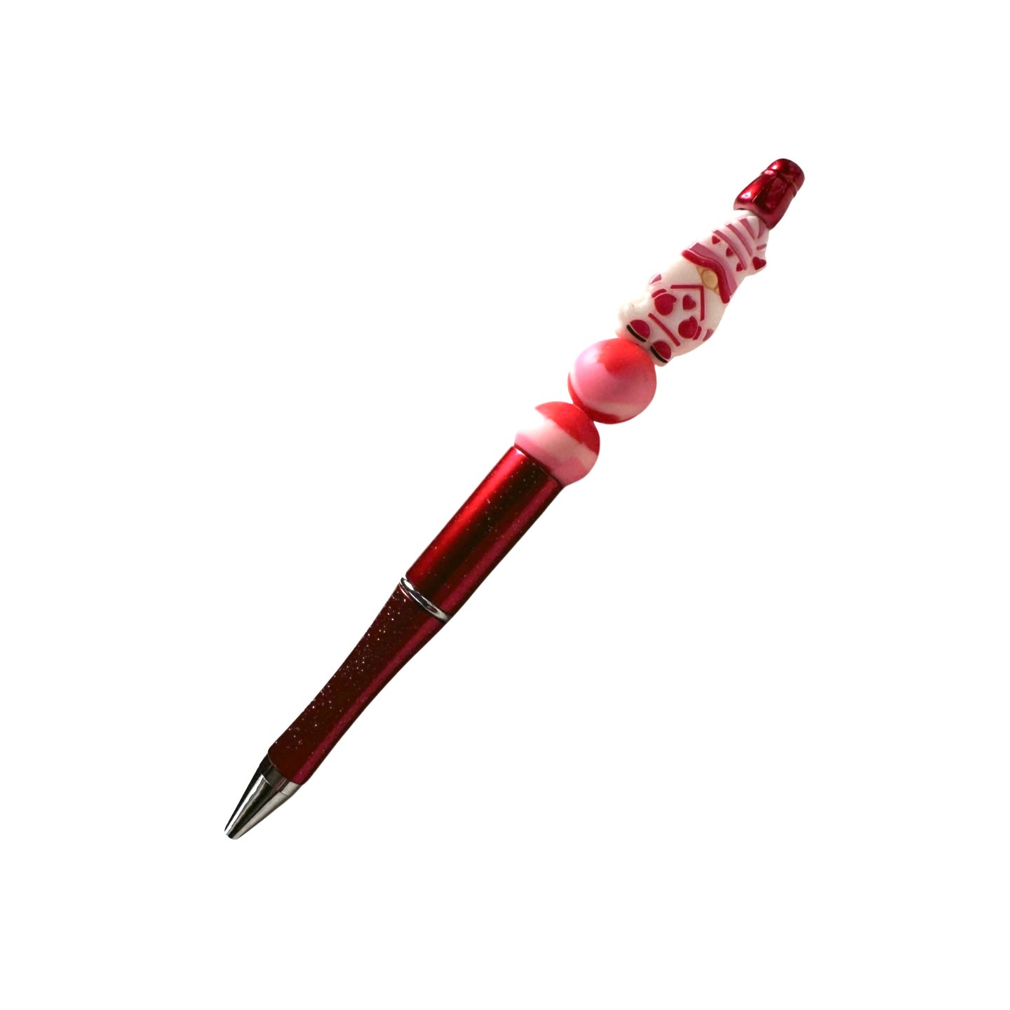 Valentine Gnome Beaded Pen