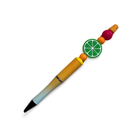 Lime Beaded Pen